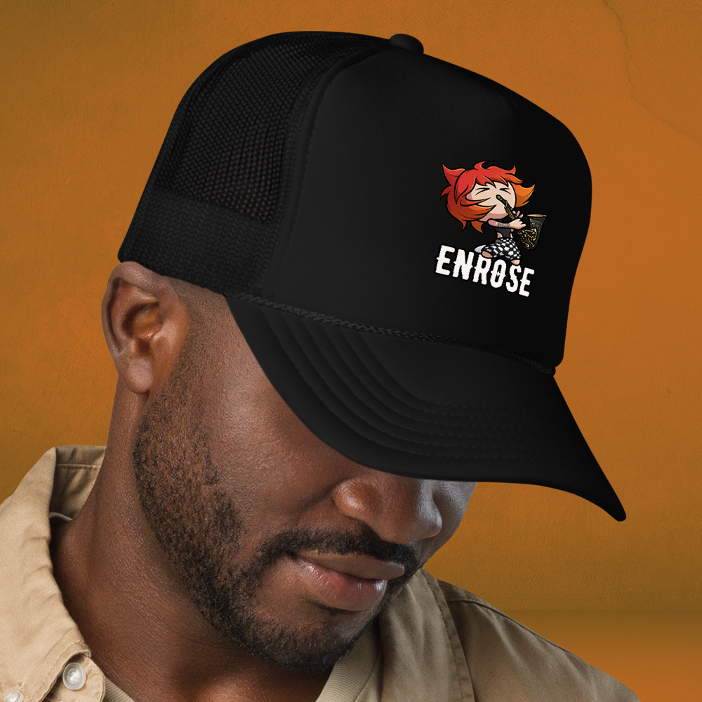 CHIBI ART WITH ENROSE DIRECT TO FILM FOAM TRUCKER HAT