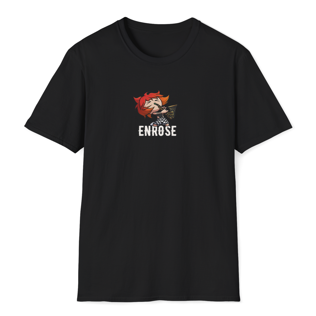 CHIBI ART WITH ENROSE UNISEX SOFTSTYLE T-SHIRT