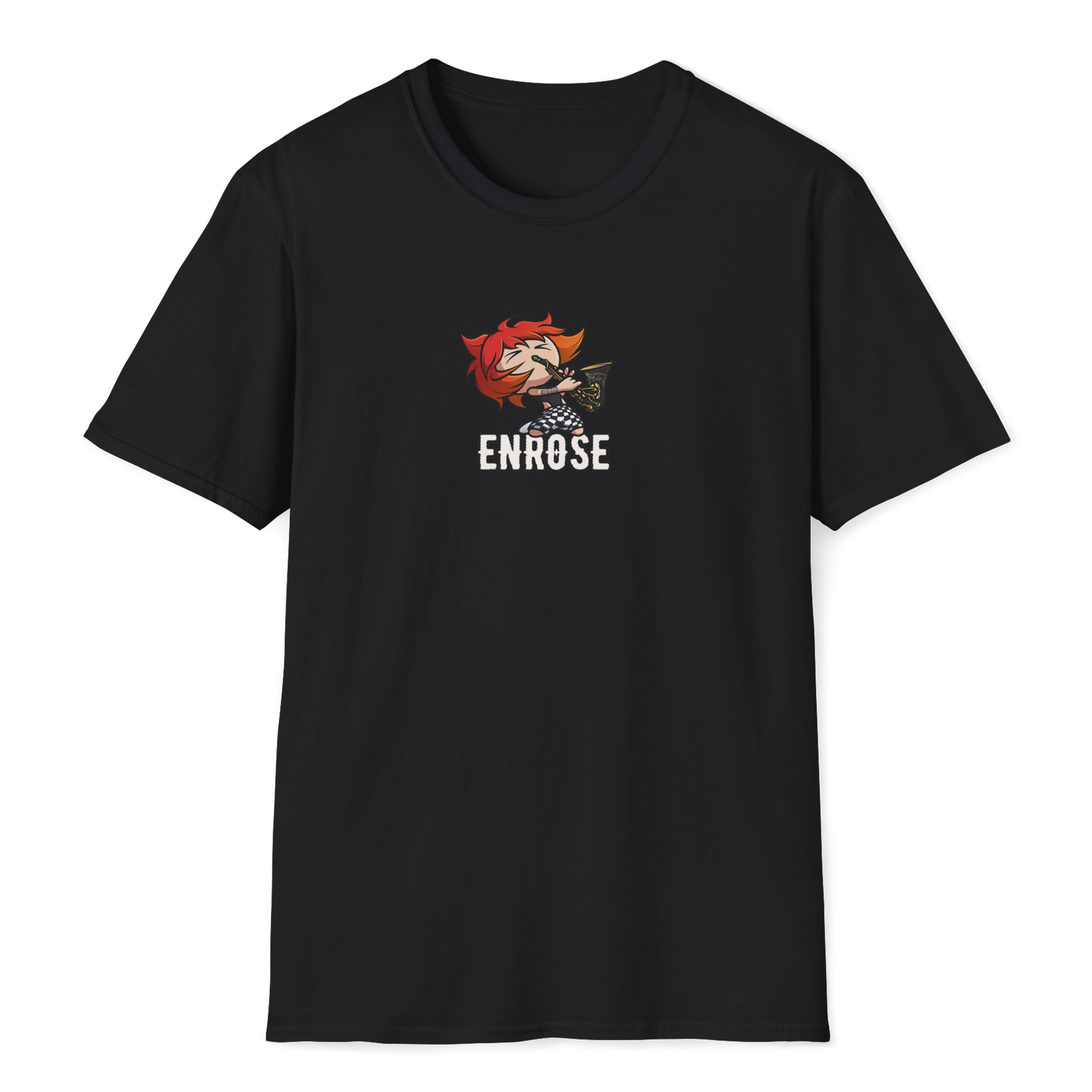 CHIBI ART WITH ENROSE UNISEX SOFTSTYLE T-SHIRT