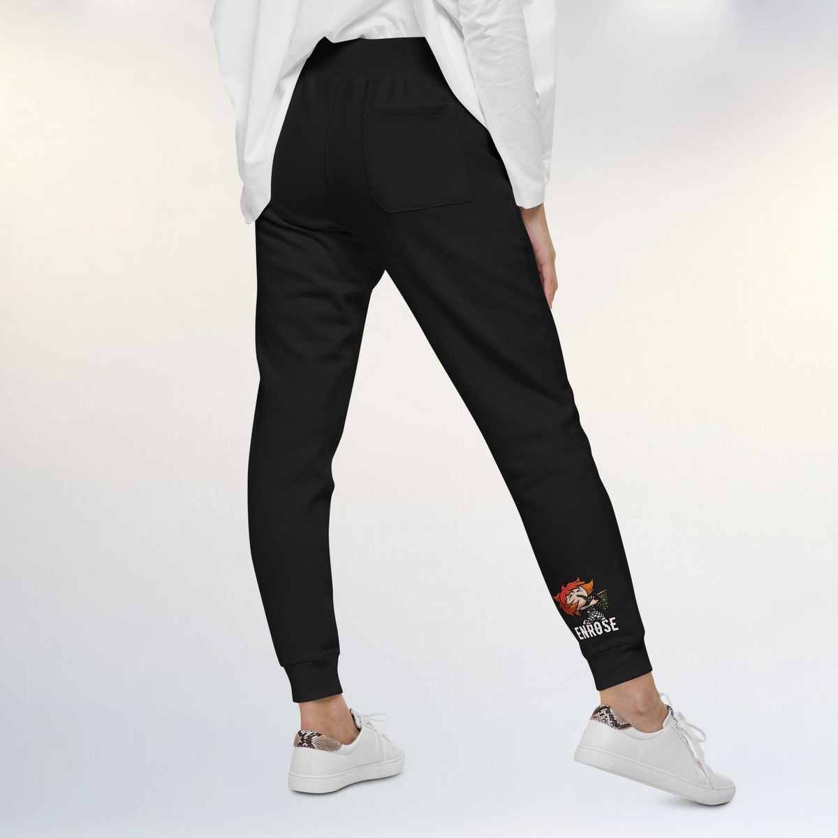 NEEDS MORE SAX WITH CHIBI ART & ENROSE UNISEX FLEECE SWEATPANTS